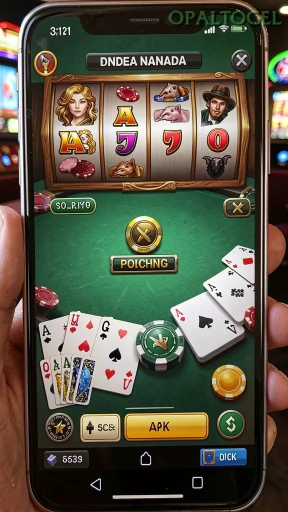 Cuplikan layar menu unduhan opaltogel untuk perangkat Android